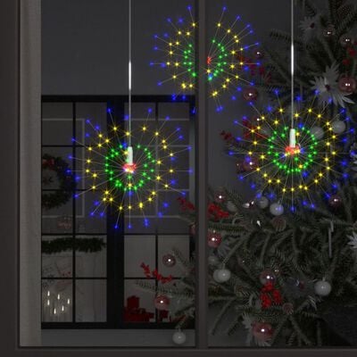 vidaXL Ziemassvētku LED lampiņas, 4 gb., daudzkrāsainas, 20cm, 560 LED