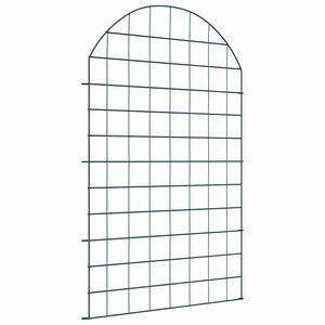 vidaXL Dīķa žoga komplekts 8 pcs Zaļa 50 x 80 cm Tērauds
