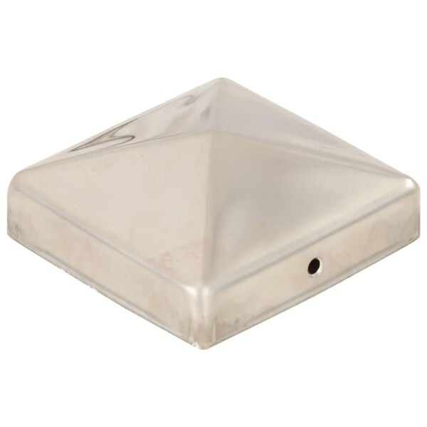 vidaXL stabu cepurītes, 6 gab,. nerūsējo&scaron;s tērauds, 81x81 mm