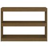 vidaXL grāmatu plaukts, medus brūns, 100x30x71,5 cm, priedes masīvkoks