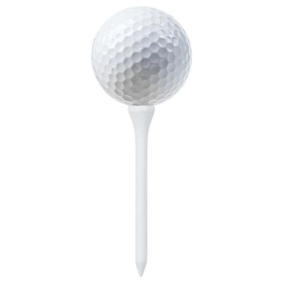 vidaXL golfa bumbiņu turētāji, 1000 gab., balti, 74 mm, bambuss