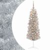 vidaXL Mākslīgā slaida Ziemassvētku egle ar bumbiņām 150 cm 150 LED
