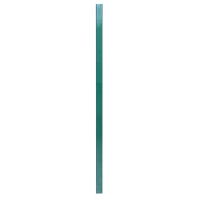 vidaXL žoga stabi, 10 gab., zaļi, 130 cm, cinkots tērauds