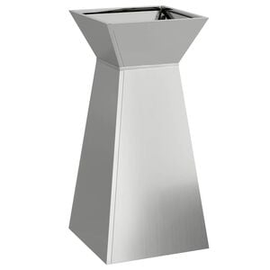vidaXL Pillāra pods Sudraba 35 x 35 x 73 cm Cinkota tērauda