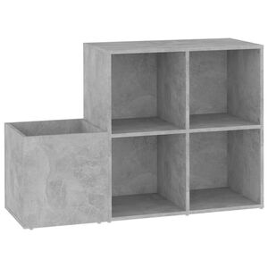 vidaXL apavu skapis, betona pelēks, 105x35,5x70 cm, inženierijas koks