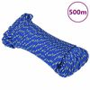 vidaXL laivu virve, zila, 5 mm, 500 m, polipropilēns