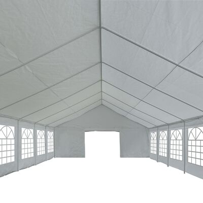 vidaXL svinību telts, 5x10 m, pelēks PE