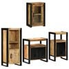 vidaXL Vannas istabas mēbeļu komplekts 4 pcs Brūna Cietais manga koks