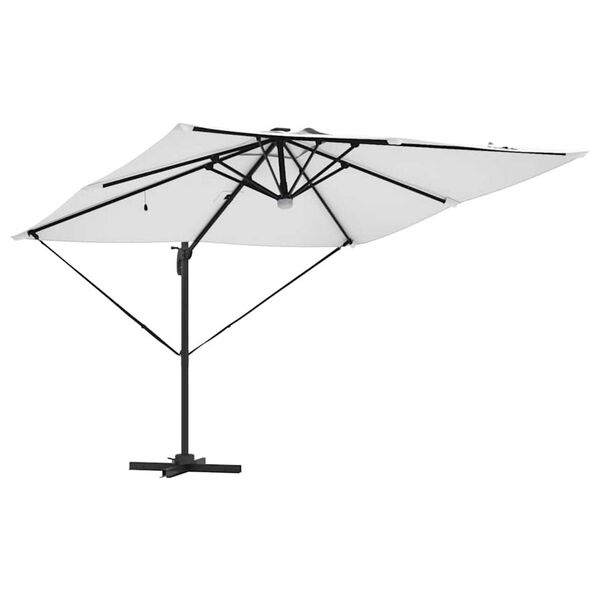 vidaXL Roma Parasol Bēša 286 x 285 x 270 cm Alumīnijs un poliesters