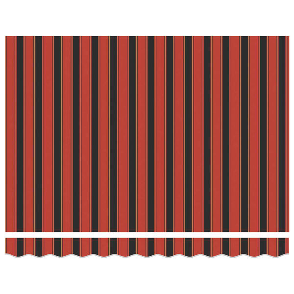 vidaXL Izvelkams jumtiņ&scaron; Svītrains raksts Oranžs un brūns 300 x 250 cm