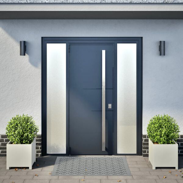 vidaXL dārza puķu kastes, 2 gab., baltas, 40x40x40 cm, tērauds