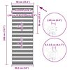 vidaXL žalūzijas zebra 90x200 cm auduma platums 85,9 cm poliesters
