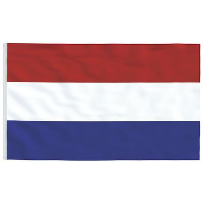 vidaXL Nīderlandes karogs un masts, 5,55 m, alumīnijs