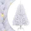 vidaXL Mākslīgā Ziemassvētku eglīte 150 LED PVC un tērauds Balts