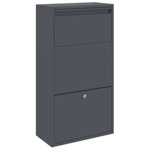 vidaXL Paku nodo&scaron;anas kaste Antracīts 44 x 22 x 82 cm Tērauds
