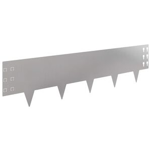 vidaXL Zāliena Apmale 30 gab. 100 x 25 cm Tērauds Sudraba