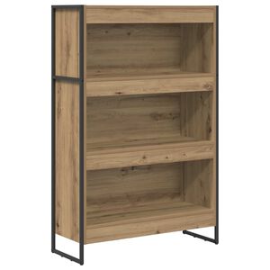 vidaXL Grāmatplaukts 80 x 30 x 121 cm Inženierijas koks Mākslīgā ozola