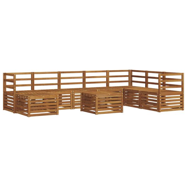 vidaXL Dīvāna komplekti Dabiska Cietā akācijas koks