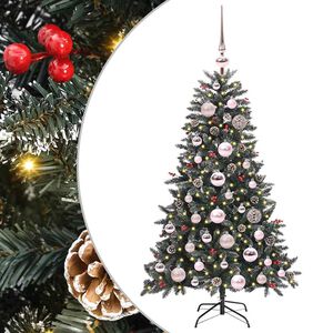 vidaXL Mākslīgā Ziemassvētku eglīte su 150 LED ar statīvu Zaļa 120 cm