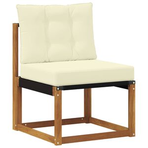 vidaXL Āra dīvānu komplekts ar spilvenu 9 pcs Dabisks un krējuma