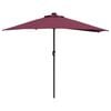 vidaXL Dārza parasols Bordo sarkans 294 x 150 x 224 cm
