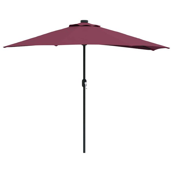 vidaXL Dārza parasols Bordo sarkans 294 x 150 x 224 cm