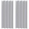 vidaXL Voile aizkaris 2 gab. Tum&scaron;i pelēks 260 x 140 cm Poliesters