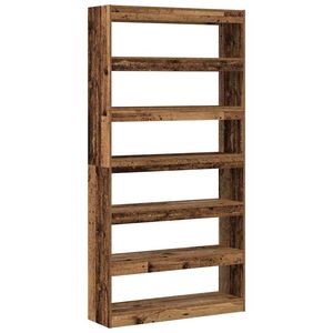 vidaXL Grāmatplaukts 6 līmeņi 100 x 30 x 198 cm Inženierijas koks