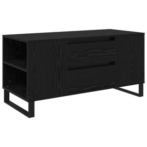vidaXL Kafijas galdiņ&scaron; Melns ozolkoks 102 x 44,5 x 50 cm