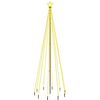 vidaXL Ziemassvētku egle ar pīķi, 310 silti baltas LED, 300 cm