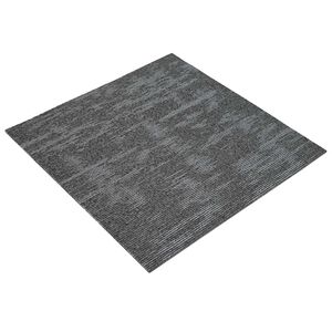 vidaXL Paklāja flīze Ogles pelēks 50 x 50 cm 20 gab. PP un bitumens