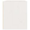 vidaXL sienas skapītis, balts, 45x30x35 cm, priedes masīvkoks