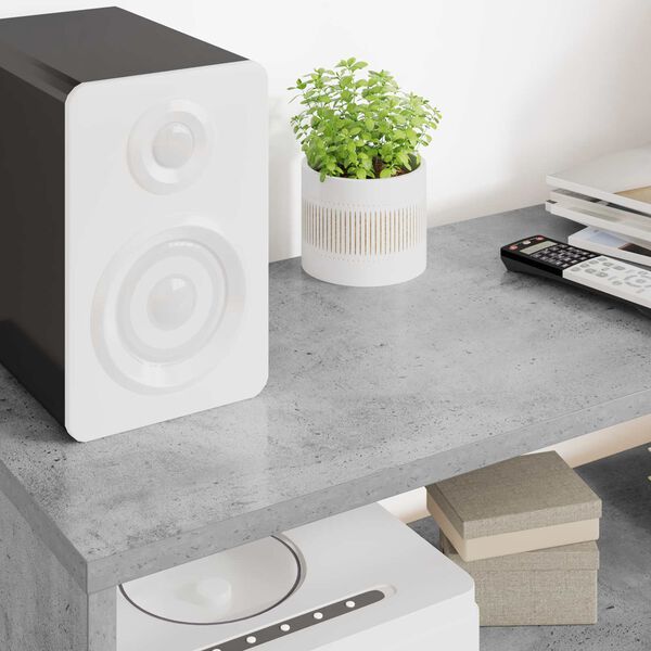 vidaXL Televizora skapī&scaron;a Betona pelēks 100 x 30 x 40 cm