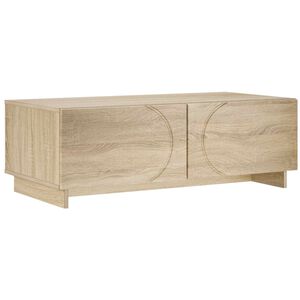 vidaXL Kafijas galdiņ&scaron; Sonomas ozols 102 x 50,5 x 35 cm Mēbeļu plātne