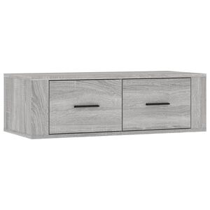 vidaXL piekarams TV skapītis, pelēks, 80x36x25 cm, inženierijas koks