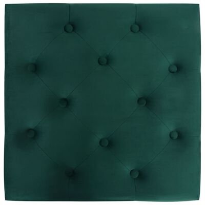 vidaXL soliņš, tumši zaļš, 60x60x36 cm, samts