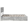 vidaXL Gultas rāmis ar atvilktni ar galvas klāju Inženierijas koks