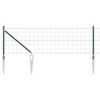 vidaXL Eiro žogs ar asām adatām 25 x 0,6 m PVC pārklāts tērauds Zaļa