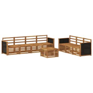 vidaXL Dīvāna komplekti 8 pcs Cietā akācijas koks
