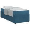 vidaXL Gultas rāmis ar matraci Zila 80 x 200 cm audums