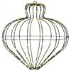 vidaXL Ziemassvētku fināla gaisma 192 LED Silti balts Diam. 40 x 40 cm