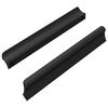 vidaXL Rokturi 2 gab. Melns 106 x 7,4 x 15,5 mm Alumīnijs