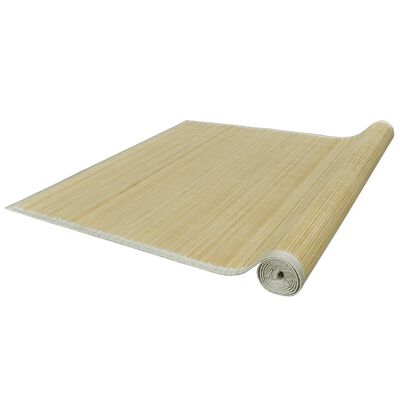 vidaXL paklājs, 100x160 cm, dabīgas krāsas bambuss