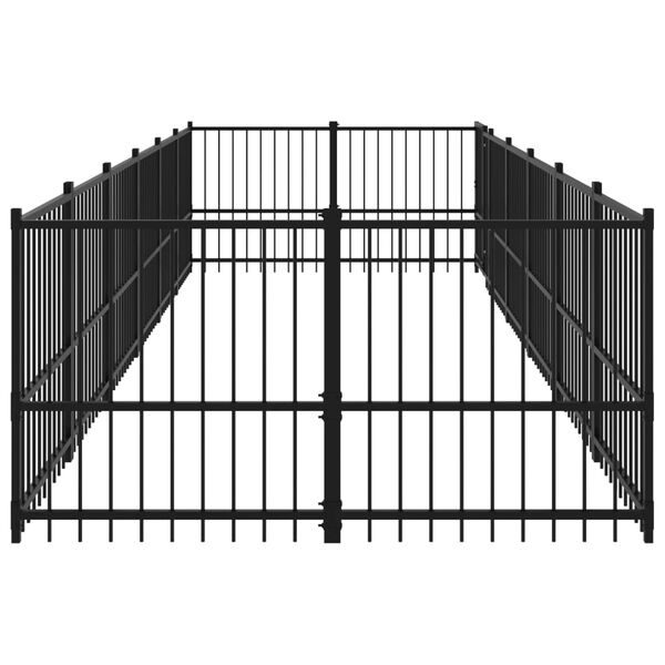 vidaXL suņu voljērs, 11,26 m&sup2;, tērauds