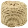 vidaXL Laivu virvju 8 mm 25 m Dabiska