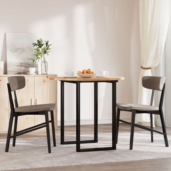 vidaXL galda virsma, &Oslash;80x2 cm, apaļa, akācijas masīvkoks