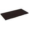 vidaXL vannasistabas virsma, tum&scaron;i brūna, 120x60x(2-4) cm, masīvkoks