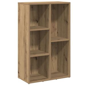 vidaXL grāmatu plaukts, koka krāsa, 50x25x80 cm, inženierijas koks