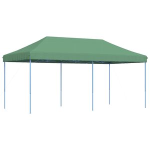 vidaXL Balles telts 292 x 580 x 315 cm Zaļa Oksforda audums
