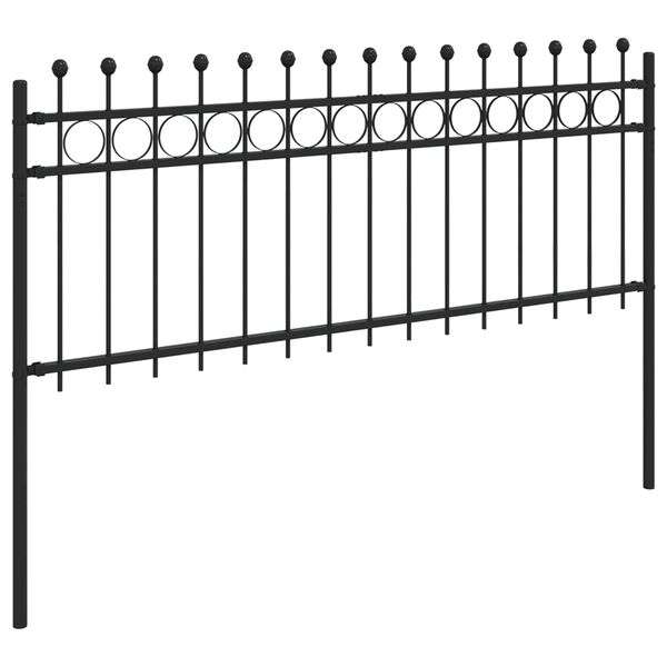 vidaXL Gredzenveida žogs Melna 200 x 130 cm